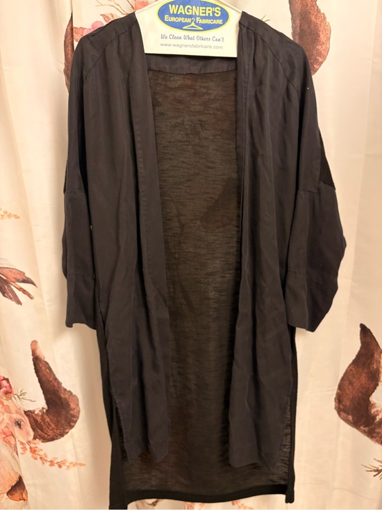 Vero Moda Jackets & Blazers - Vero Moda Black Open-Front Lightweight Duster